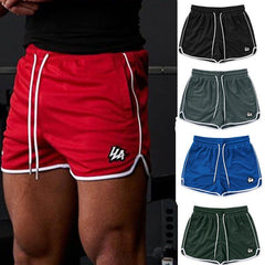 YoungLA Red Classic Piped Gym Shorts