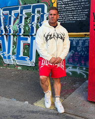 YoungLA Red Gothic YOUNGLA Gym Shorts