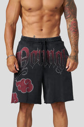 YoungLA Akatsuki Clouds Graphic Gym Shorts