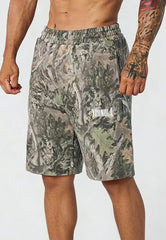 YoungLA Gothic Leaf Camo Gym Shorts