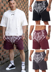 YoungLA Gothic Script Graphic Gym Shorts