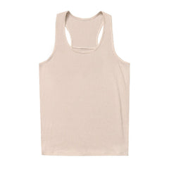 YoungLA Nude Beige Ribbed Racerback Tank