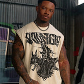 YoungLA Dark Knight Graphic Muscle Tee