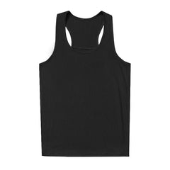 YoungLA Black Ribbed Racerback Tank