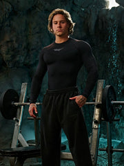 YOUNGLA x Batman Compression Long Sleeve Shirt - Superhero Honeycomb Armor