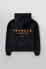 YOUNGLA- Black Immortal Club Pullover Hoodie