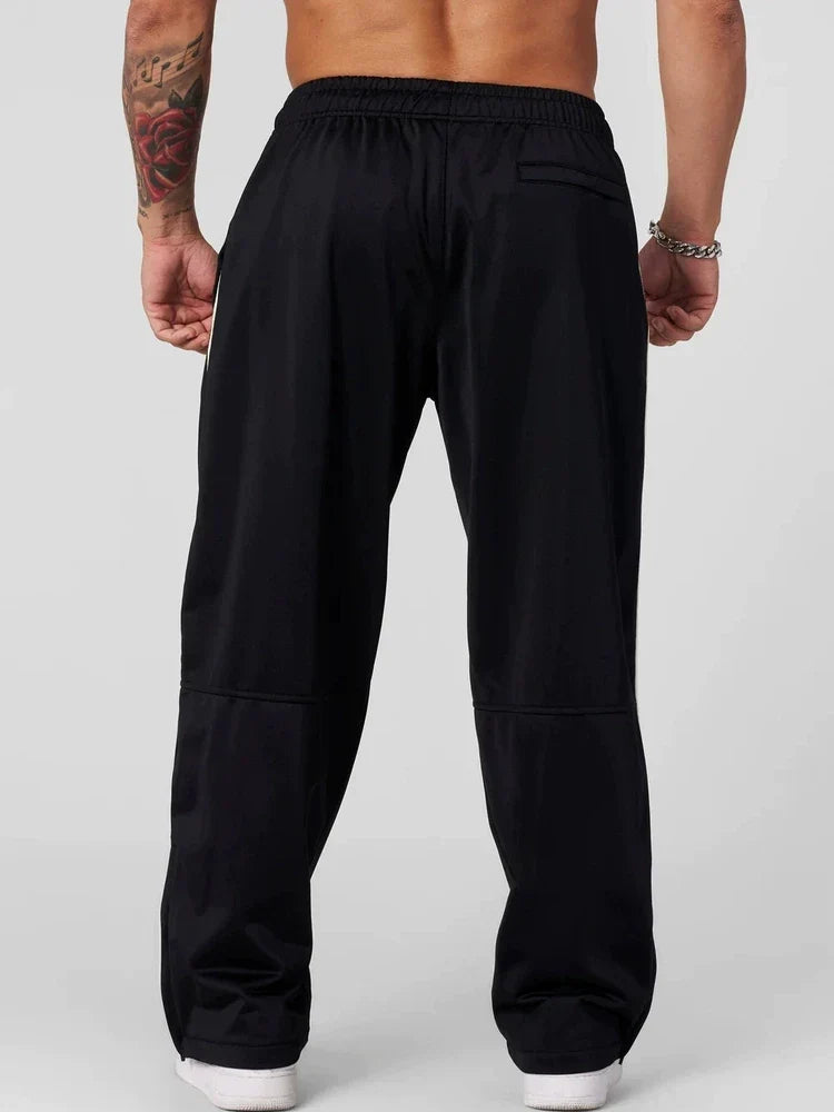 YOUNGLA Men's Side Piping Track Pants