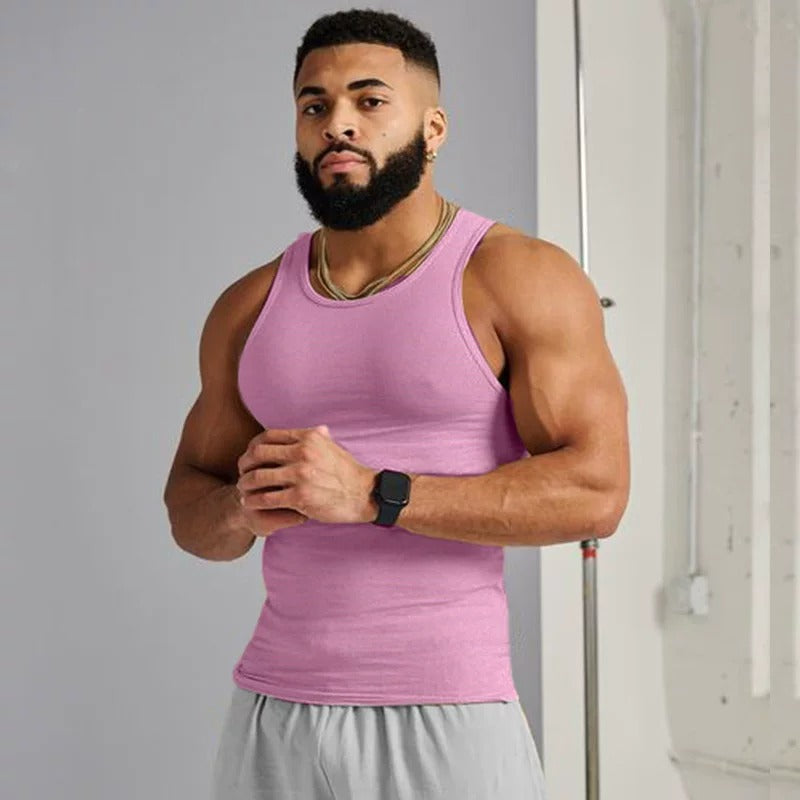 YoungLA Soft Pink Ribbed Racerback Tank