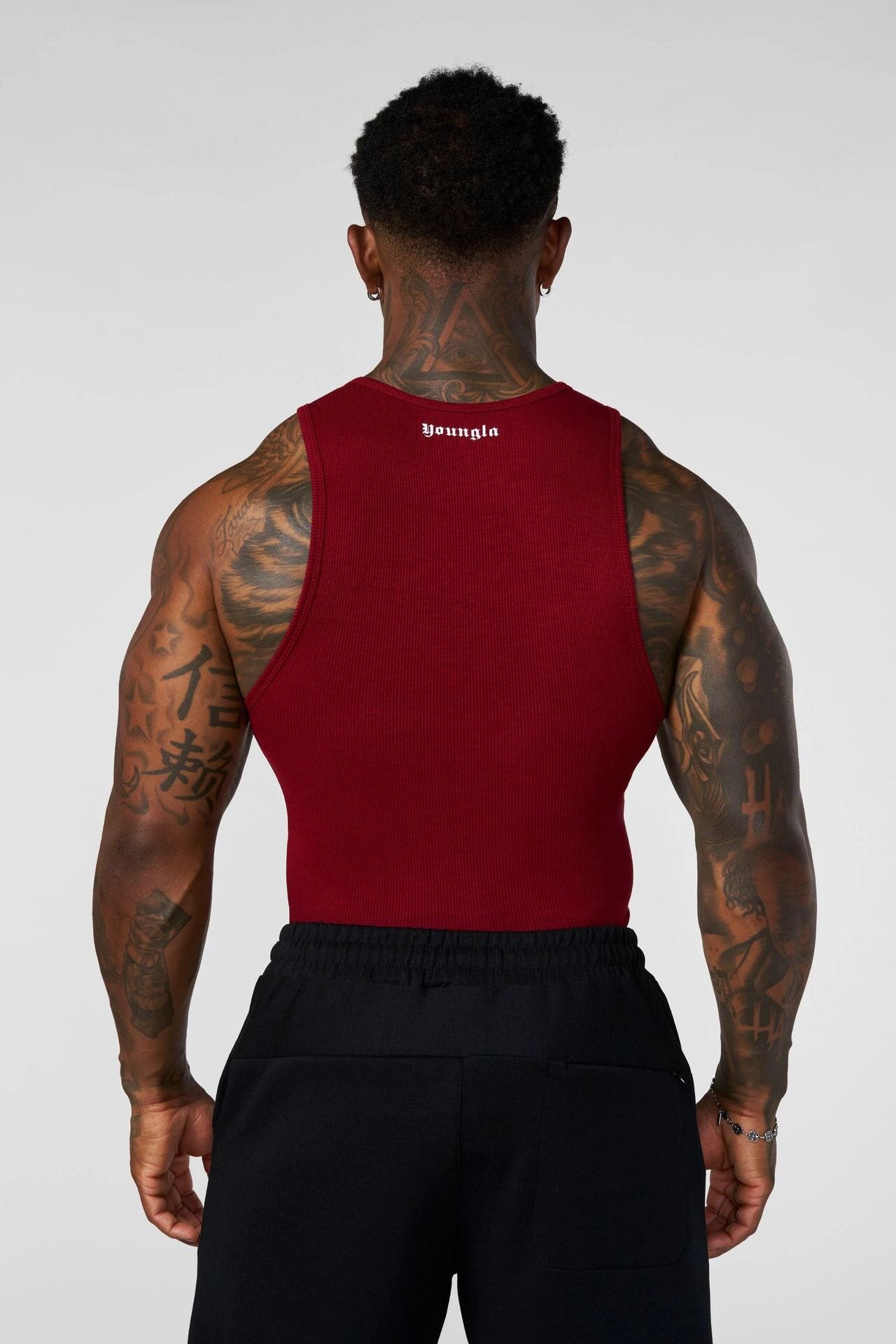 YoungLA Red Ribbed Slim-Fit Tank