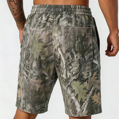 YoungLA Gothic Leaf Camo Gym Shorts