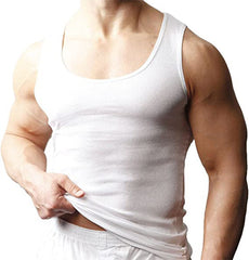 YoungLA White Ribbed Racerback Tank