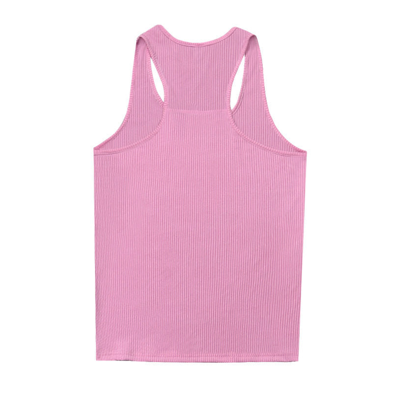 YoungLA Soft Pink Ribbed Racerback Tank